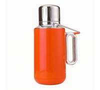 perfeclan rmo con Medidor mperatura Portátil Jarra Térmica con Filtro para Té Té Servidor para Viaje, Exriores, Naranja