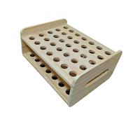 perfeclan Soporte de madera para tijeras, soporte para lápices de cejas, expositor, estante de almacenamiento para tiendas, salones de, estudios de