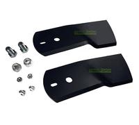 perfektGarten 2 cuchillas para cortacésped de 17 cm compatibles con Stiga Park Ready Villa II 92 107 M / 1134-5073-03 1134507303