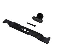 perfektGarten Cuchilla para cortacésped de 46 cm + soporte de hoja + tornillo compatible con cortacésped Einhell con accionamiento