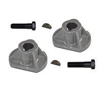 perfektGarten Juego de 2 soportes para cuchillas + tornillos + cuña compatibles con Castelgarden TC TCP 102 122 84 98 Hydro