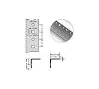 Perfil angular de acero para sistema modular hofe, 42 x 42 x 2 mm, longitud 3 m