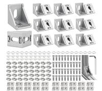 Perfil de aluminio, material de fijación, perfil de aluminio, 30x30, conector angular, conector de esquina, soporte de pared, ángulo de 90 grados, rejilla para perfil de puntal 3030 3060, impresora 3D