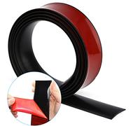 Perfil de transición de vinilo negro resistente al agua, autoadhesivo, riel de transición de vinilo, listón de suelo para suelos, perfil de suelo, umbral de puerta para pegar 1 m