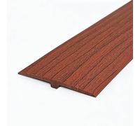 Perfil de Transición para Suelo Perfiles de Transición en T para Juntas de Piso, Moldura de Vinilo Autoadhesiva para Bordes, Tira Divisoria Recortable para Puertas(Wood Grain E)