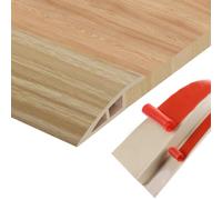 Perfil de Transición para Suelo, Tapajuntas Suelo Adhesivo in PVC Para Unir Juntas de Suelo y Umbrales de Alfombras Autoadhesivo
