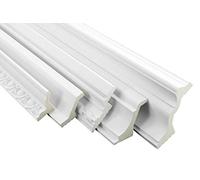 Perfil HEXIM LED muestra PU - Iluminación indirecta con molduras de techo modernas, opacas, ligeras, resistentes a los impactos - (LED-1 80x70mm muestra)