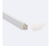 Perfil Neón SFLEX 6x12 Superficie/Empotrable Curva Lateral para Tira LED