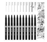MOLOTOW Perfilador de ojos MO200486 blackliner negro – Set de 11