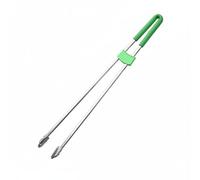 perfk Recolector de Basura Pinza de Alcance Herramienta de Extensión Garra Metálica Mecanismo Fácil de Cierre Material Ligero Adecuado para Mayores y Limpieza en Comunidades, Verde, Ss Iron Head