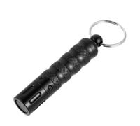 Perforador de Cigarros de Metal con Aguja, Cortapuros Portátil Negro | Agarre Antideslizante y Corte Preciso, con Llavero Uso en Exterior y Bar, Herramienta Compacta