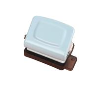 Perforador de página para planificador, diseño de 6 agujeros, herramienta de papel compacta para rellenos de recambio, notas, uso escolar y archivador de escritorio, organizador de notas de estudio