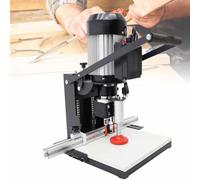 Perforadora de bisagras para carpintería, profundidad de perforación ajustable 0-40 mm, equipo de perforación eléctrico para armarios y armarios, 110 V