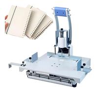 Perforadora de plataforma móvil de 3-10 mm, máquina perforadora de papel de alta resistencia, grosor de encuadernación: 30 mm, profundidad de alimentación: ajustable de 8 a 30 mm, para encuadernació