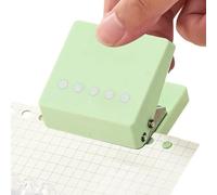 Perforadora portátil antideslizante para cortar manualmente - Perforadora para cuadernos, planificadores, estudios, álbumes de recortes, tarjetas, álbumes de fotos, sobres, cartas
