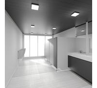 Performance in Lighting Plafón LED WL260 angular aluminio 24W 26x26cm