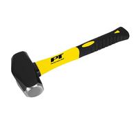 Performance Tool M7105 - Martillo de mango de fibra de vidrio resistente con agarre acolchado de goma antigolpes y cara pulida de espejo, mango de 11 pulgadas