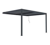 Pérgola Adosada De Aluminio "windsor" - Gris Antracita - 3 X 4 M
