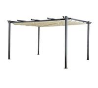 Pérgola independiente 3 × 4m cassis beige - estructura de aluminio