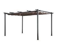 Pérgola Autoportante Marrón Grisácea 3 × 4m Cassis Estructura De Aluminio