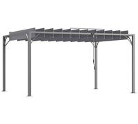 Pérgola bioclimática de 3,9 x 2,95 m – Cubierta de aluminio – Láminas ajustables
