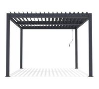 Habitat y Jardin - Pérgola bioclimática de aluminio - 3 x 4 m - Antracita Gray