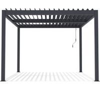 Habitat y Jardin - Pérgola bioclimática de aluminio - 3 x 4 m - Antracita Gray