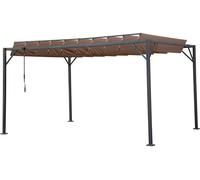 Habitat y Jardin - Pérgola bioclimática de tejido 3x4 m - Topo Gray