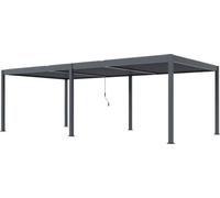 Pérgola bioclimática Rojaplast Intro Duo, de pie, de 8x4 metros, fabricada en aluminio