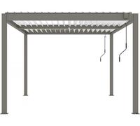 Habitat y Jardin - Pérgola bioclimática - 3 x 4 m - Gris topo Gray