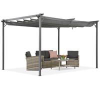 Pérgola de terraza antracita La Palma 3x4 Garden Point