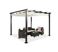 Pérgola de terraza independiente Tenerife 3 x 4 m crema