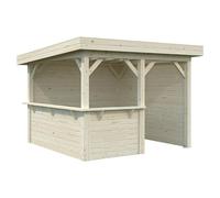 Pérgola estándar Lenna Set 303 (L x An: 340 x 340 cm, Madera, Natural)