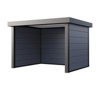 Pérgola estándar Singolo 3630 (Medidas ext. (An x Pr): 388 x 328 cm, Acero, Gris claro/Antracita, Sin set)
