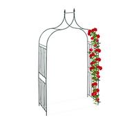 Pergola jardin rosas soporte para trepadoras enrejado metálico 6,7 kg verde