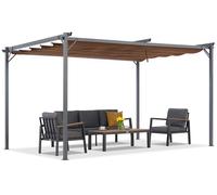 Pérgola marrón para terraza La Palma 3x4m Garden Point