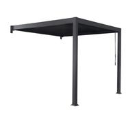 Pérgola mural para terraza Lagos 3 x 4 m Garden Point antracita