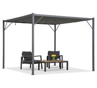 Pérgola para terraza antracita Malaga 3x3 m Garden Point