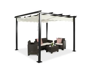 Pérgola para terraza independiente Tenerife 3 x 4 m color crema