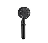 Perilla de control COBBE 5 + 1 modos, alta presión, ahorro de energía, anti-cal, con tapa de botón de parada - Negro