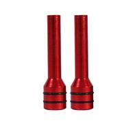 Perilla de la cerradura de la puerta del coche, cubierta de pernos de la perilla de la cerradura de la puerta interior de aluminio del camión del coche universal 2Pcs(rojo)
