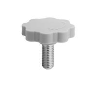 Perilla de repuesto para máquina paso a paso de 14 mm de diámetro | Tornillo de apriete de plástico y metal, antideslizante, accesorio de gimnasio, color gris