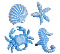 Perilla Estilo Océano de Hierro Fundido, 4 Piezas, Azul Color Aleatorio Varios estilos