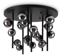 El negro moderno 18 del metal de la luz de techo de Perlage enciende G9 15W 3000K