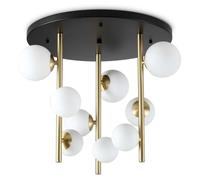 El negro moderno 9 del metal de Perlage enciende la luz de techo de G9 15W 3000K Ip20