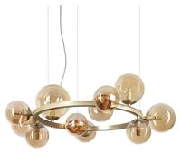 Suspensión Modern lámpara Perlage metal latón 11 Luces G9 15W 3000K