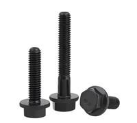 Perno de brida hexagonal externo de grado 10,9, tornillo de acero de aleación de cabeza grande, sujetador de Hardware de alta resistencia M5 M6, 10/20 piezas(M6x10 20 pcs Full)
