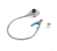 Perno de motor Medidor de ángulo de torsión de 360 grados ajustable mango de varilla suave para llave de transmisión de 1/2 pulgada, herramienta de medición profesional, escala de lectura clara