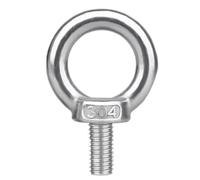perno de ojo anular 1 Uds tornillos de ojo acero inoxidable 304 M3 M4 M5 M6 M8 M10 M12 M14 M16 M18 M20 M24 pernos elevación marinos longitud: 9mm-100mm para Colgar y Fijar(9mm,M16-1PCS)