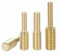 Perno de tornillo de rosca de doble extremo, adaptador de rosca de tornillo reductor de latón macho a perno de cobre for plomería y hardware(M6x25-M12x25)